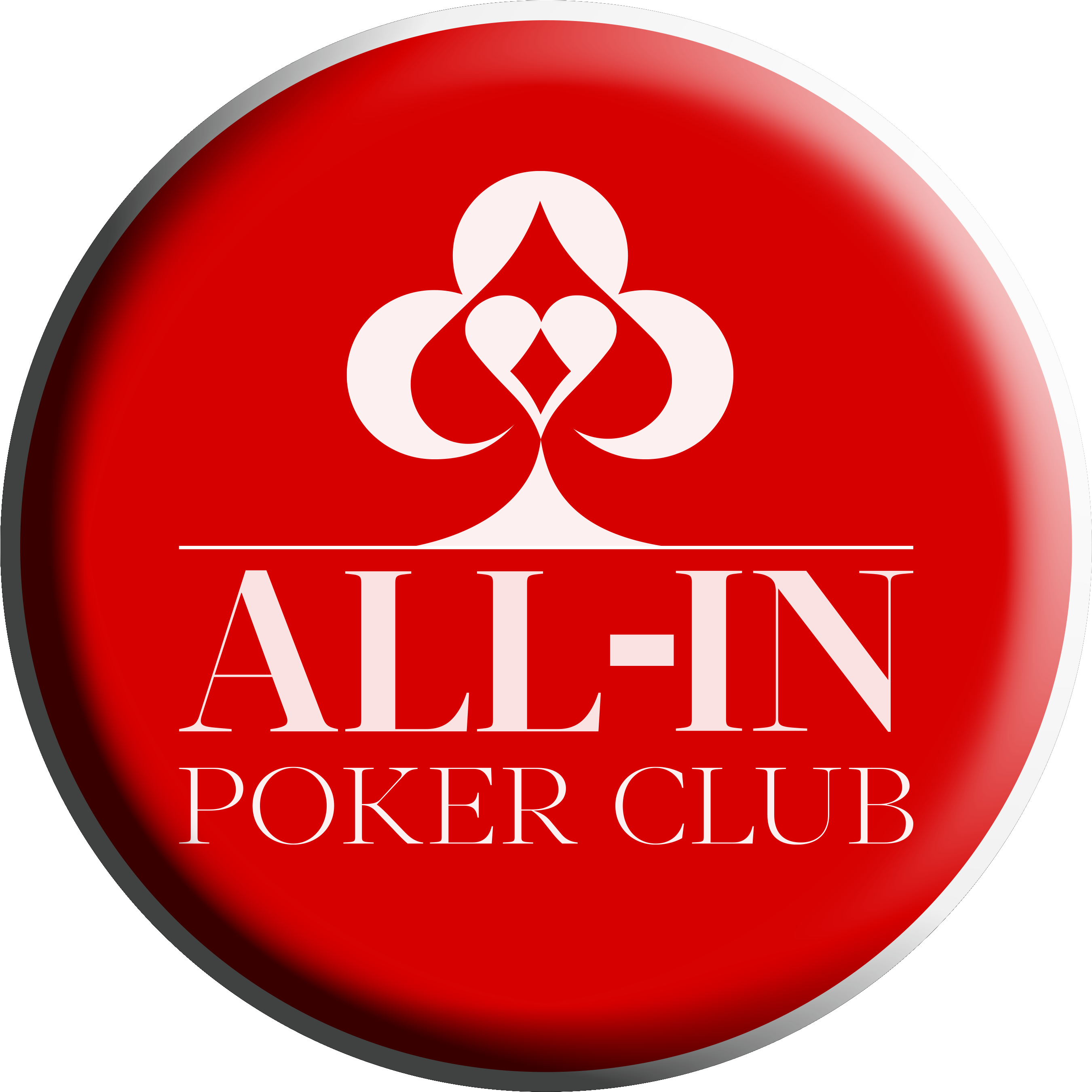 Logo All-in Poker Club Png - All In Poker Club (3391x3143), Png Download