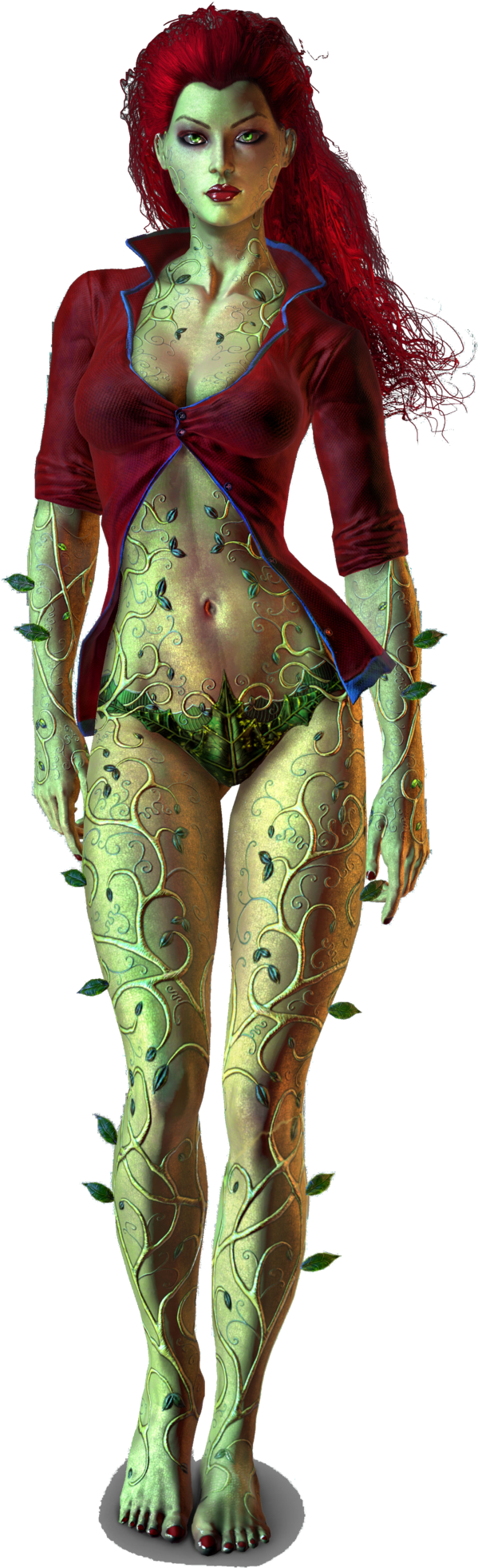 Poison Ivy Ae9602 And Possibly 15 - Poison Ivy Arkham Asylum (900x2000), Png Download