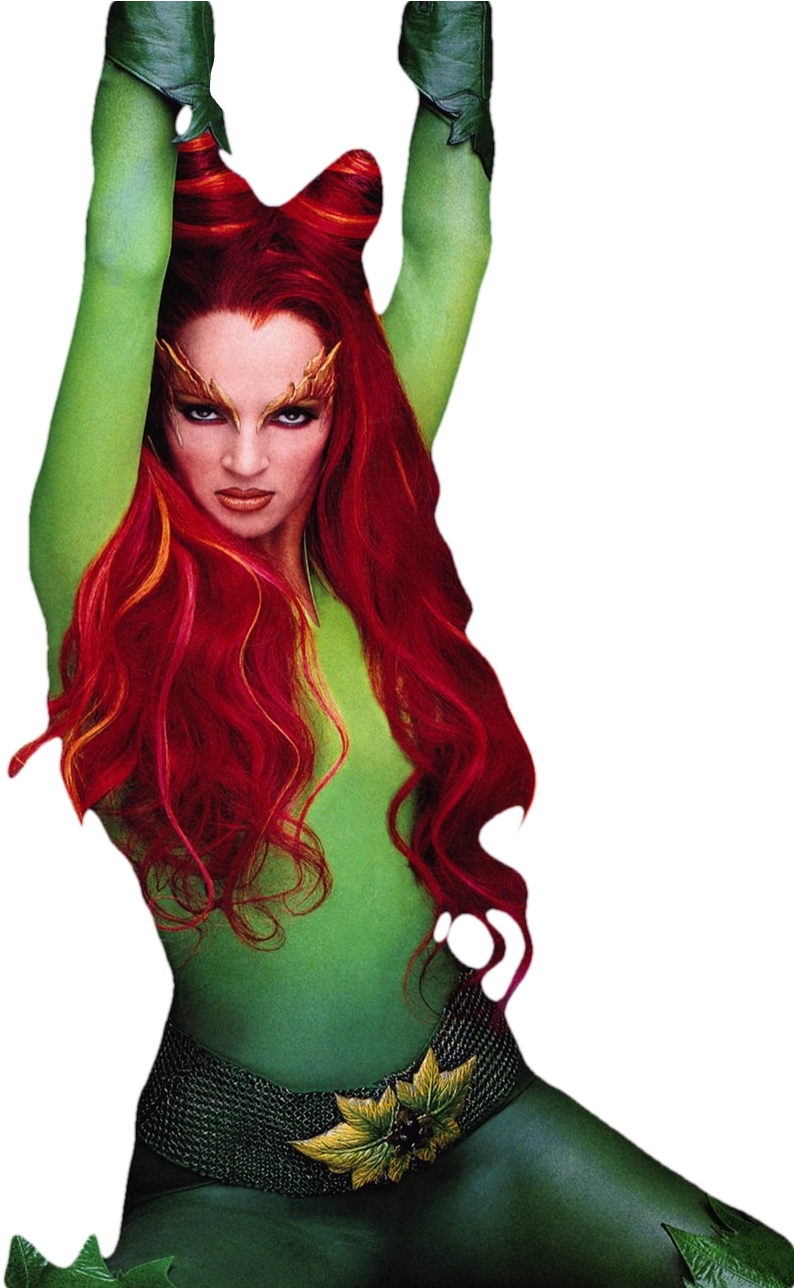 Poison Ivy Uma Thurman Transparent By Batdccomicbookmanfan2018 - Thurman Poison Ivy (844x1287), Png Download