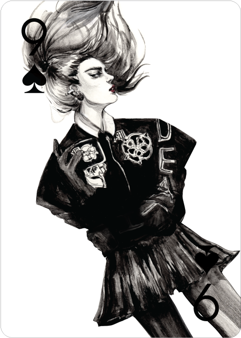 Nine Of Spades - Playing Card (521x768), Png Download
