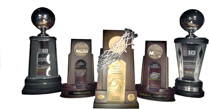 Maryland Women - Big Ten Basketball Trophy (800x417), Png Download