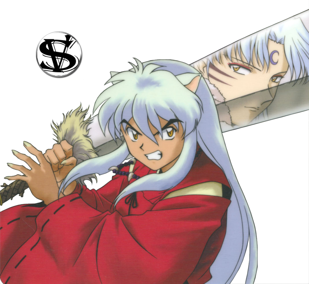 Inuyasharendersv Photo By Svial Photobucket - New Dog Tags Pendant Keychain Necklace Inuyasha (1023x942), Png Download
