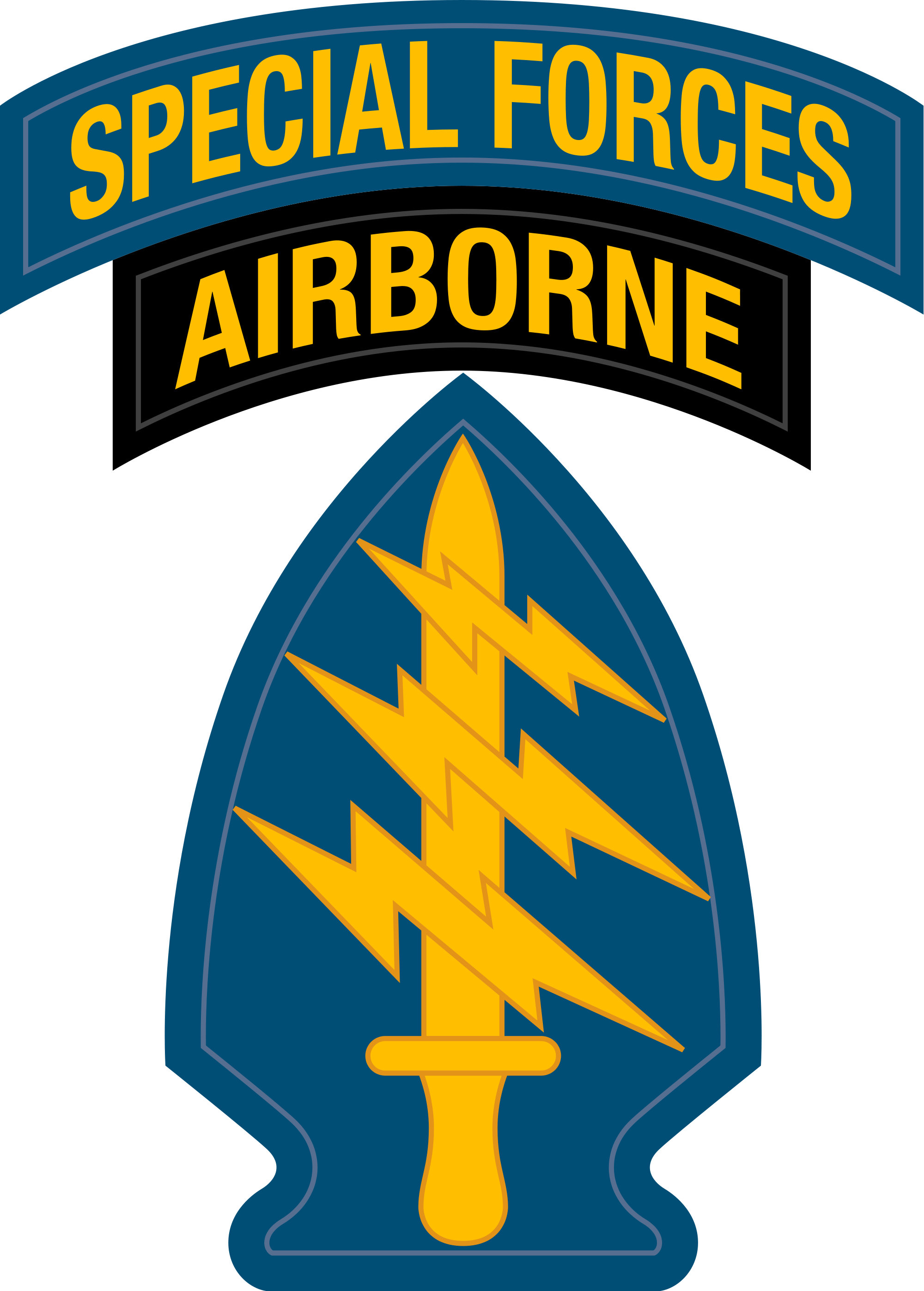 United Nations Army Special Forces - Special Forces Airborne Logo (2000x2794), Png Download