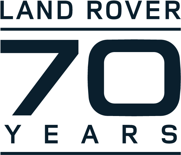 Land Rover 70th Logo Slateblue Pms C Print-01 - Land Rover 70 Years (700x647), Png Download