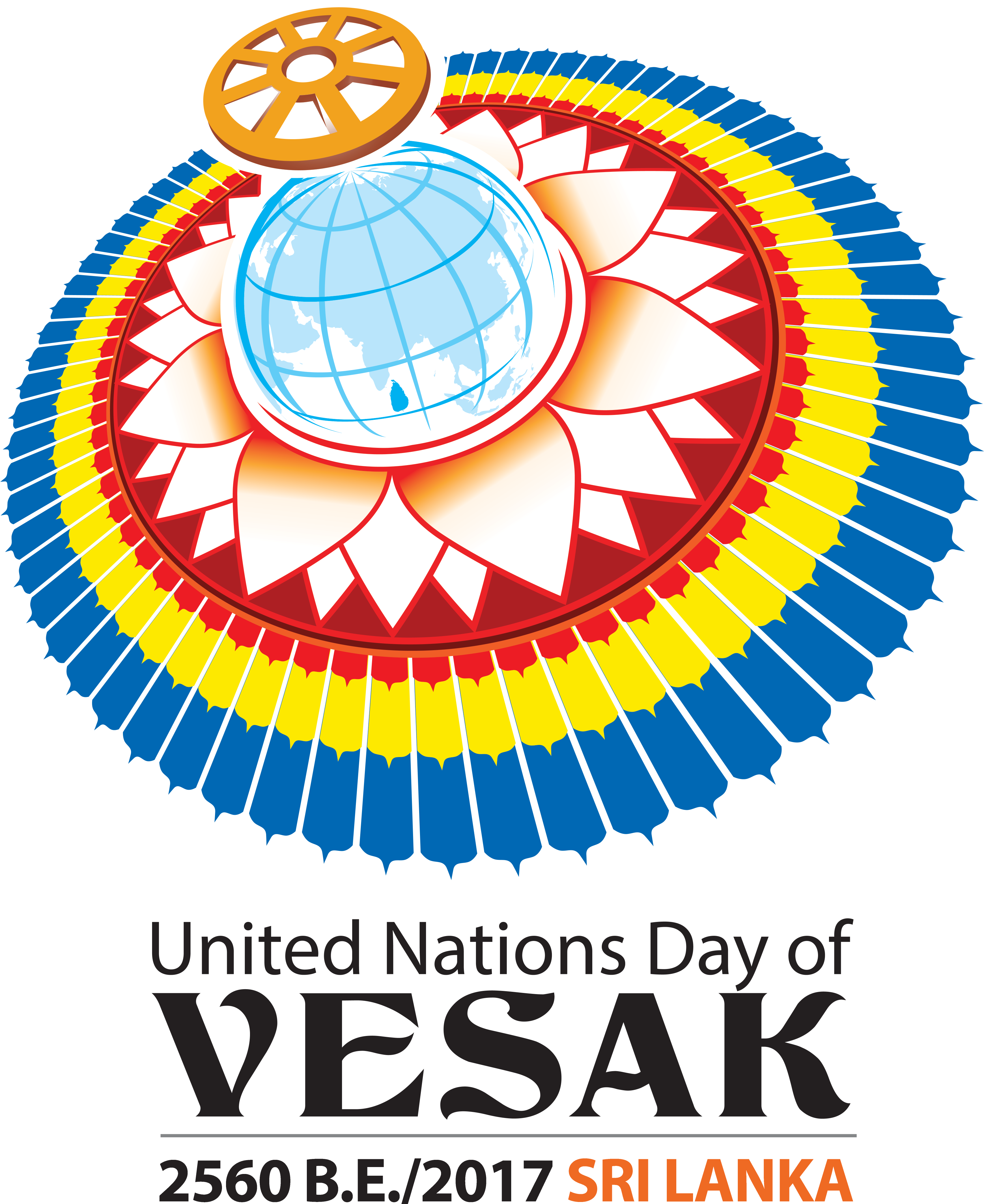 Country Clipart United Nation - International Vesak Day 2017 In Sri Lanka (3408x4214), Png Download