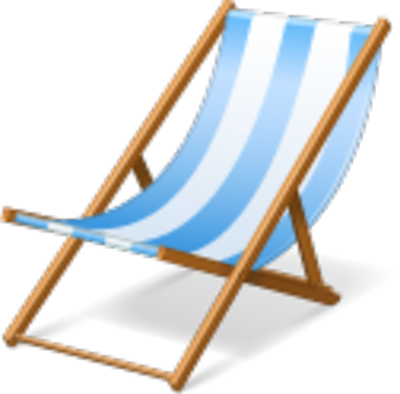 Beach Chair Icon - Beach Lounge Chair Png (400x394), Png Download