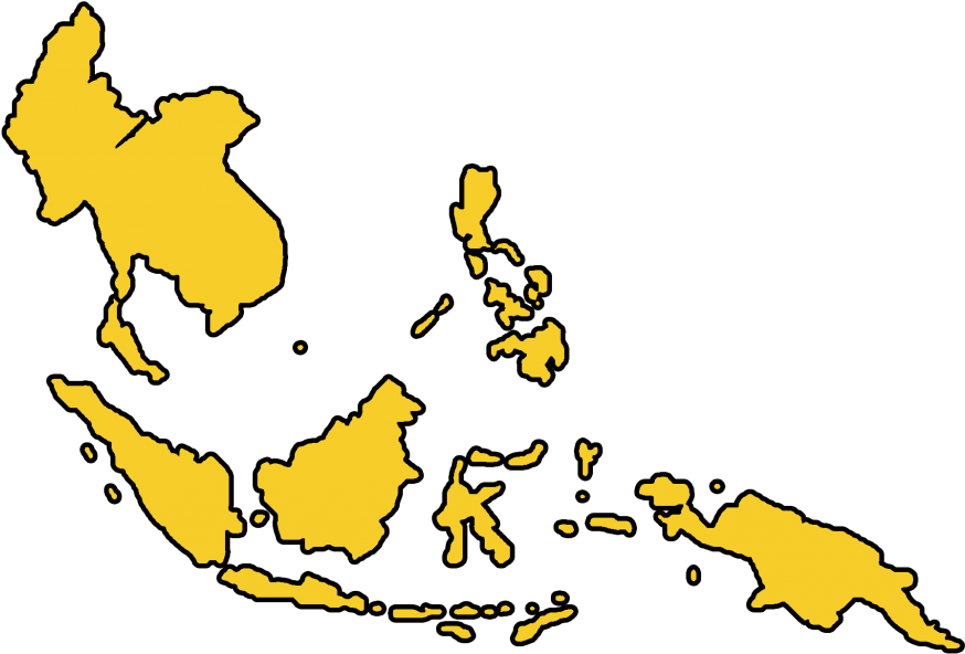 Asia Cartoon Png - Southeast Asia Map Png (1024x731), Png Download