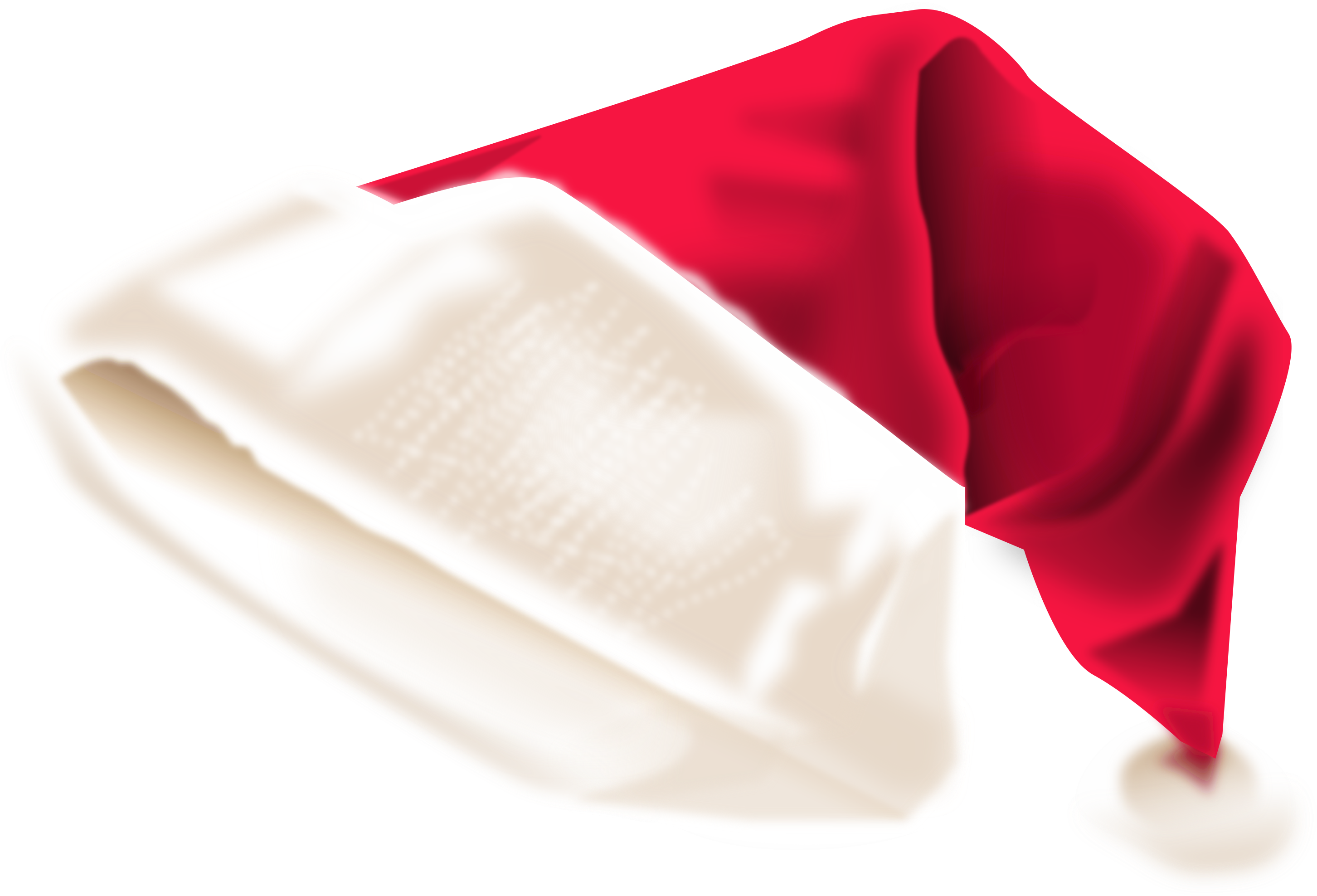 Clipart Design Of Santa Claus Christmas Red Hat - Red Hat Santa Claus (3000x2019), Png Download
