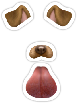 Free Download Snapchat - Snapchat Dog Filter Costume (375x360), Png Download