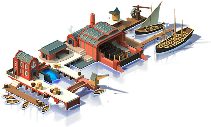 Main Dock - Boat (732x441), Png Download