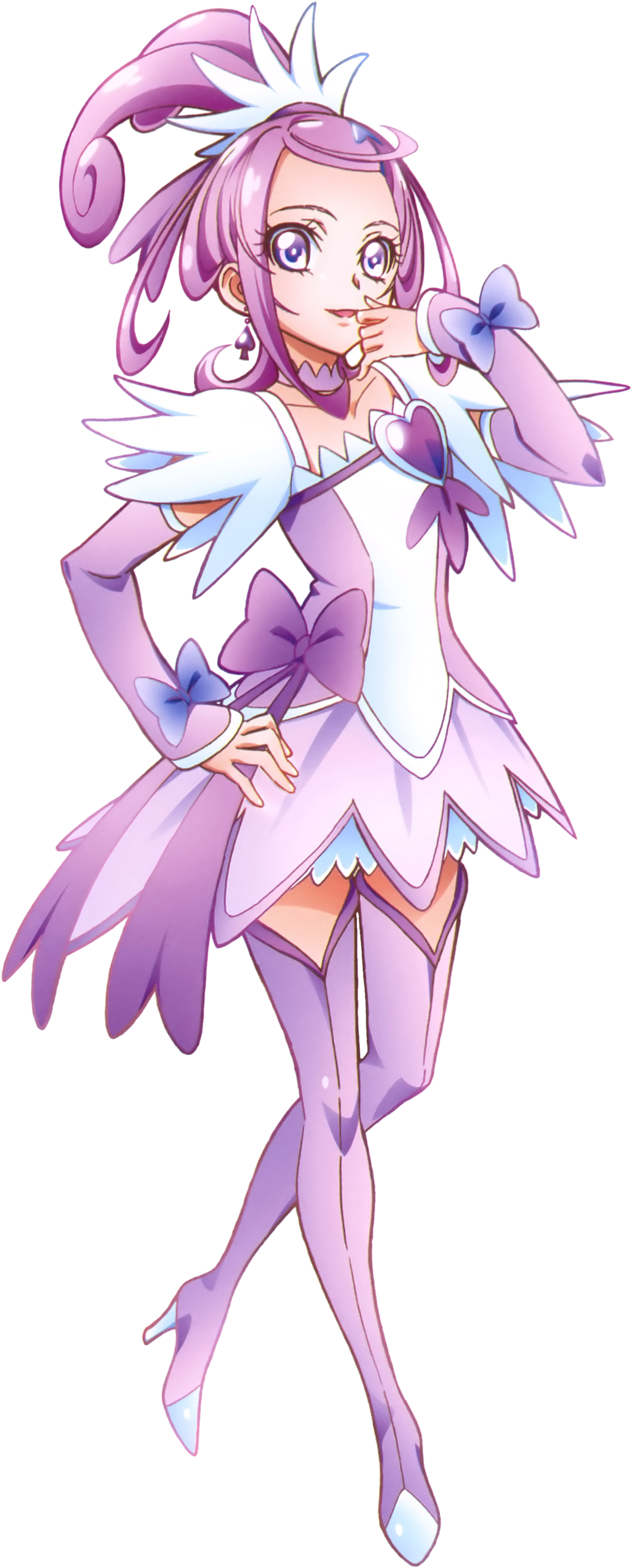 Glitter Spade - Cat Pastel Anime Girl (1343x3325), Png Download