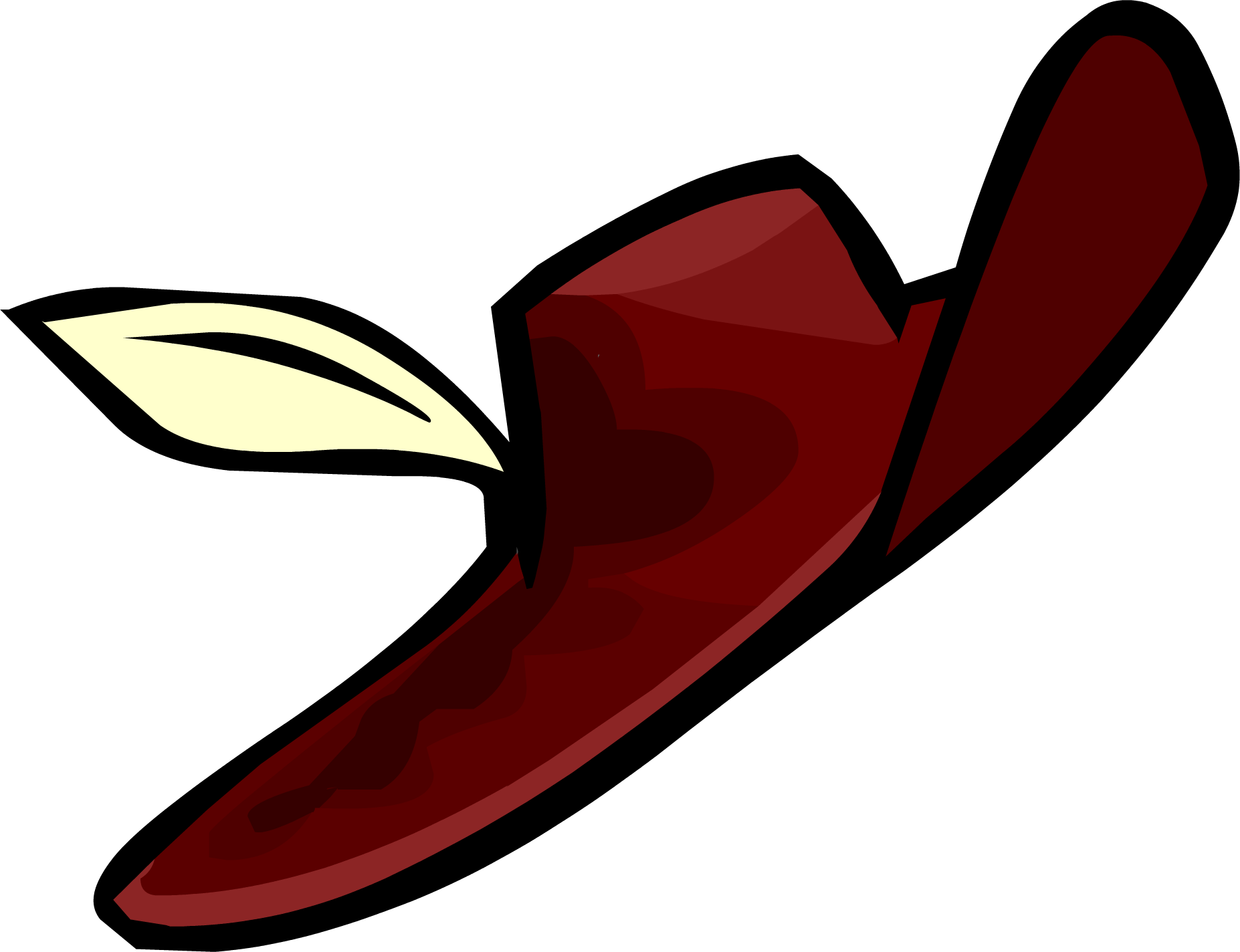 Prince Redhood's Hat - Club Penguin Feathered Hat (1854x1424), Png Download