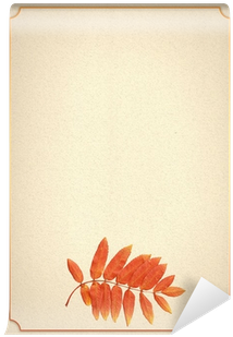 A Beige Watercolor Paper With A Border And Mountain - Construction Paper (400x400), Png Download