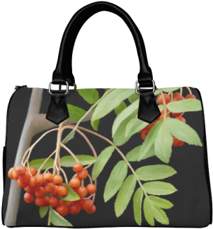Rowan Tree Watercolor Boston Handbag - Dark Sides Of The Moon Pink Floyd Barrel Type Handbag (500x500), Png Download