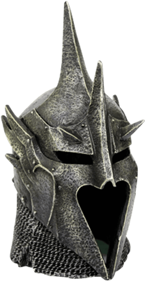 Dark Knight Helmet Statue - Sauron Helmet (555x555), Png Download