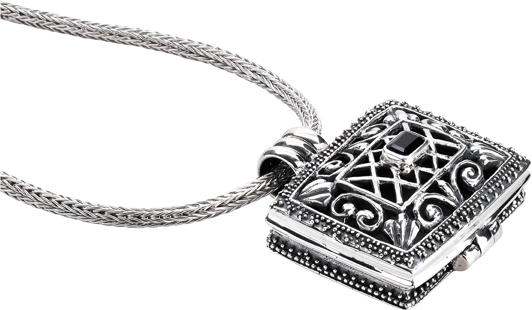 Set Aroma Dream Bali Box & Silver Necklace - Aroma Sterling Silver Balibox Pendant (1500x980), Png Download