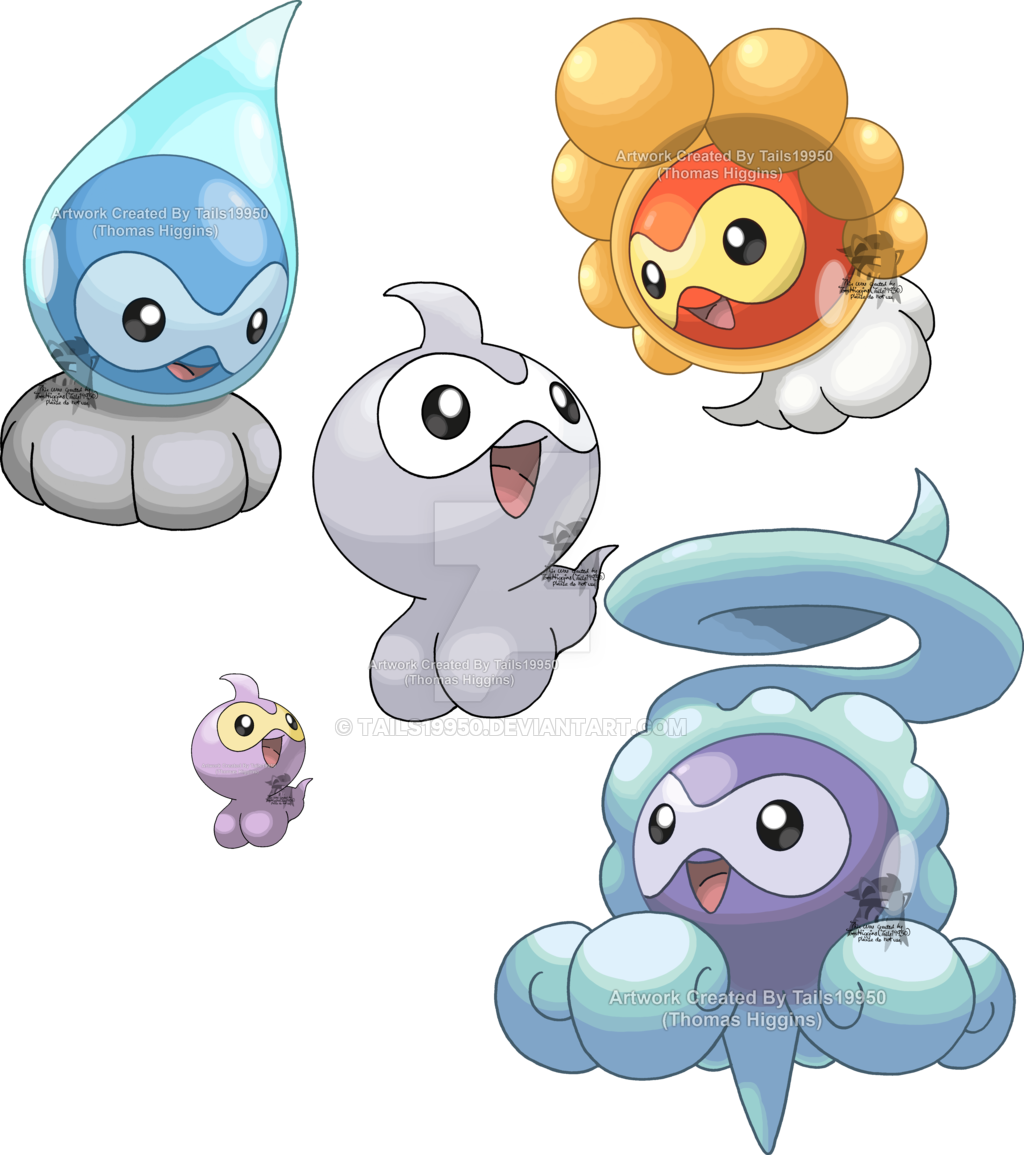 View Poof , - Rainy Castform (1024x1155), Png Download