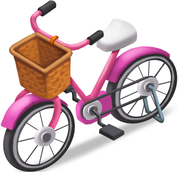 Girly Bike - Bike Girly (608x608), Png Download
