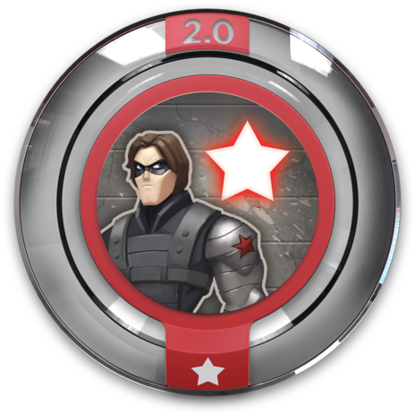 Marvel Team Up Winter Soldier-l - Disney Infinity 2.0 Iron Patriot Disc (600x600), Png Download