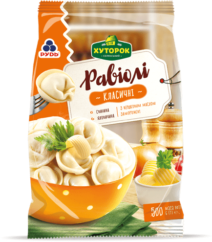 «classic Ravioli With Dairy Cream Butter» Products - Convenience Food (500x500), Png Download