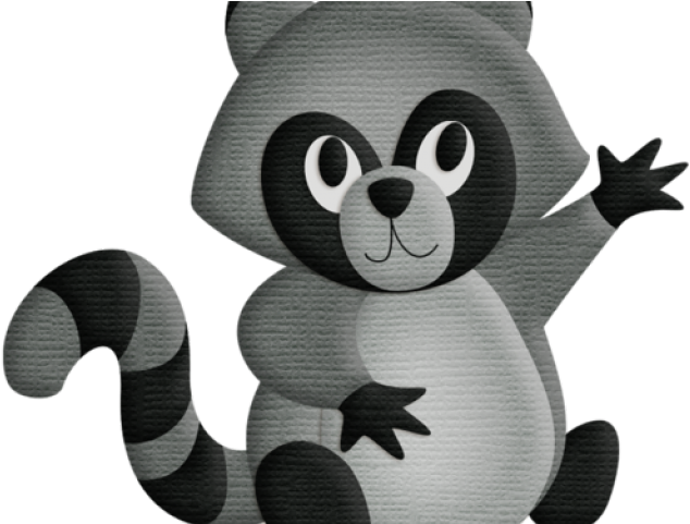 Racoon Clipart Transparent - Woodland Animals Png (640x480), Png Download