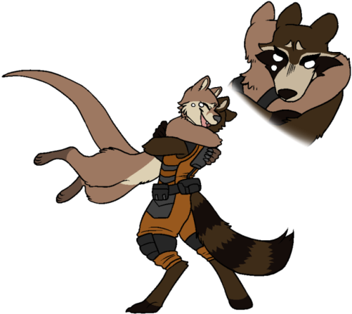 Hey Marvel Bring Back Lylla You Cowards And Let Her - Rocket Raccoon And Lylla Otter (500x500), Png Download