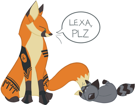 Another Sticker Baby Lexacoon Stop Harassing Foxy Anya - Raven X Anya The 100 Fanart (500x407), Png Download