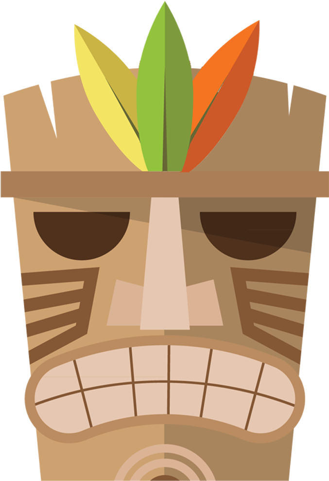 Hawaiian Clip Art Hawaiian Chiefs Face Makeup 1400 - Hawaiian Vectors Hd (1400x1400), Png Download