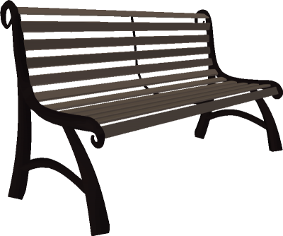 Park Bench Png - Park Bench Clipart Png (400x334), Png Download