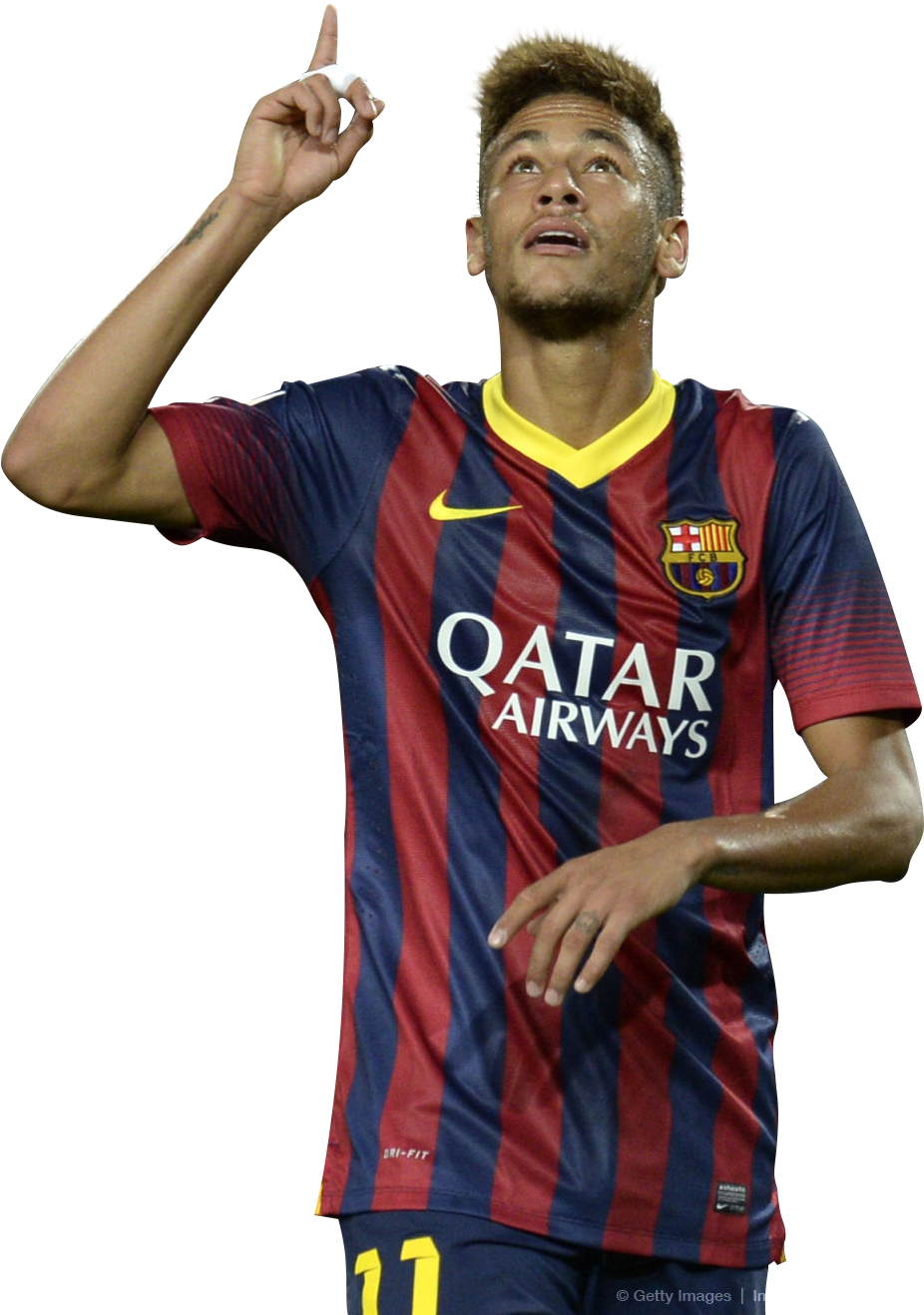 Barcelona Neymar Png - Neymar With No Background (929x1374), Png Download