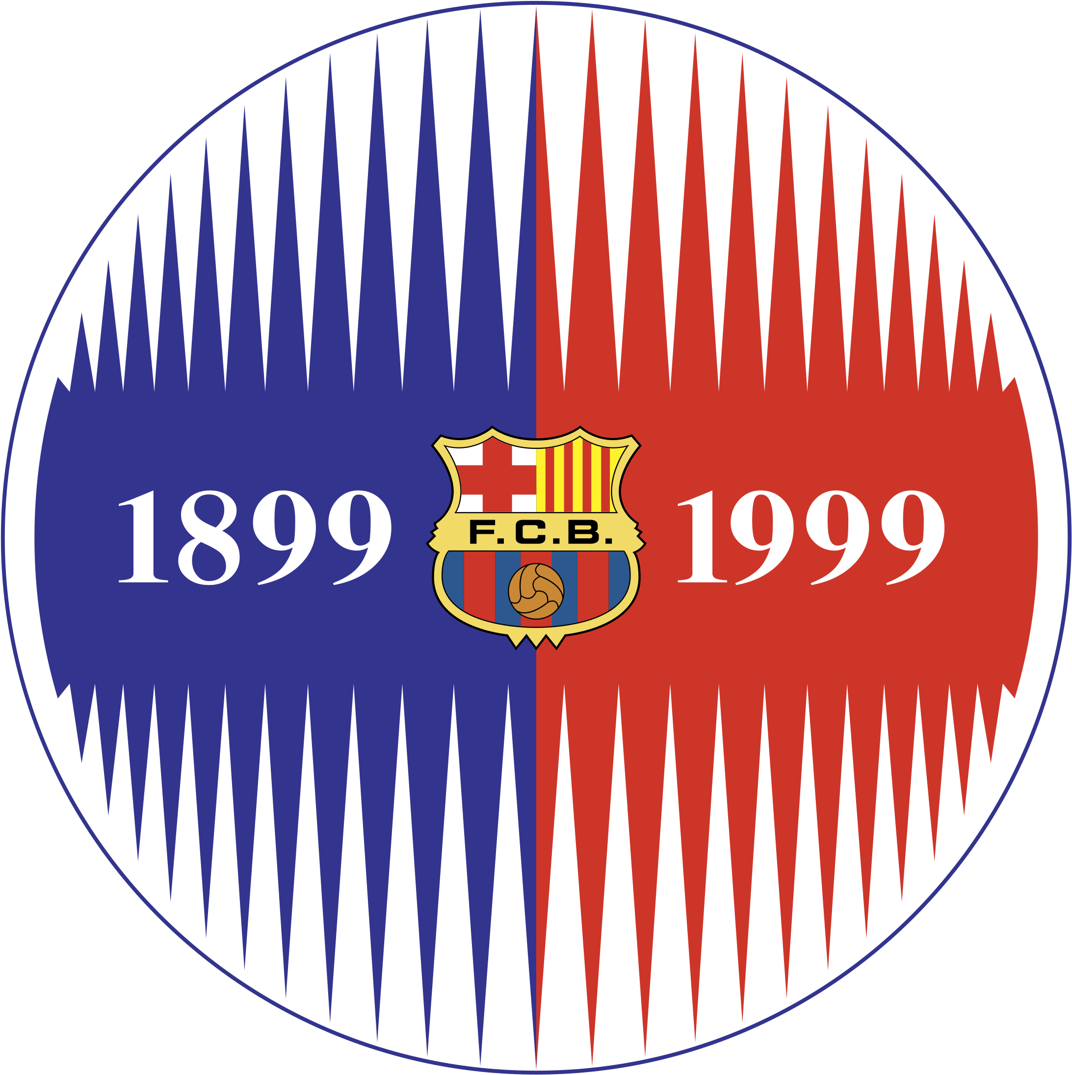 Barcelona 03 Logo Png Transparent - Promo Sublimated Microfiber Rally Towel, 10x10 (2400x2400), Png Download