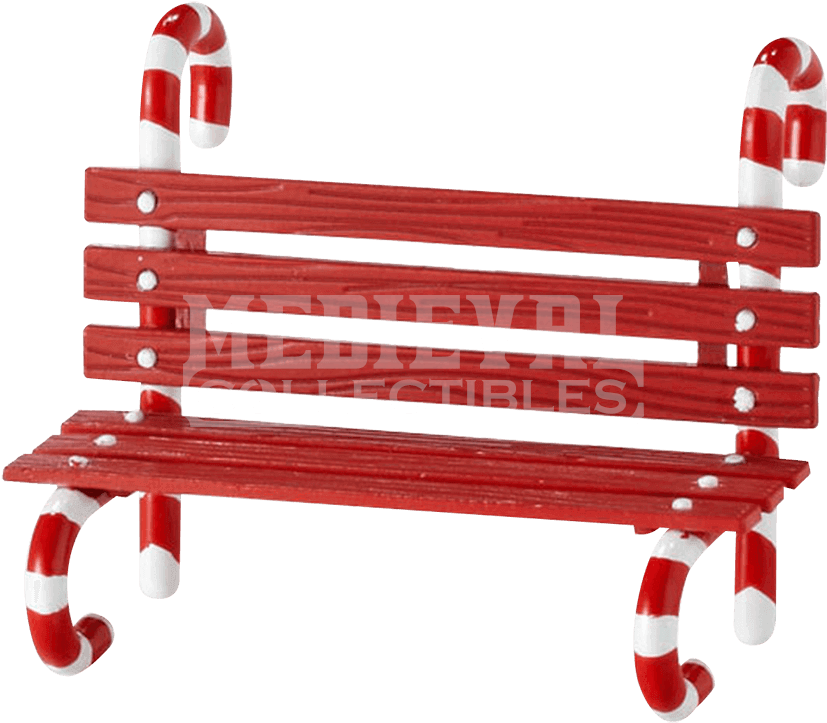 Peppermint Park Bench - Department 56 Peppermint Bench (850x850), Png Download