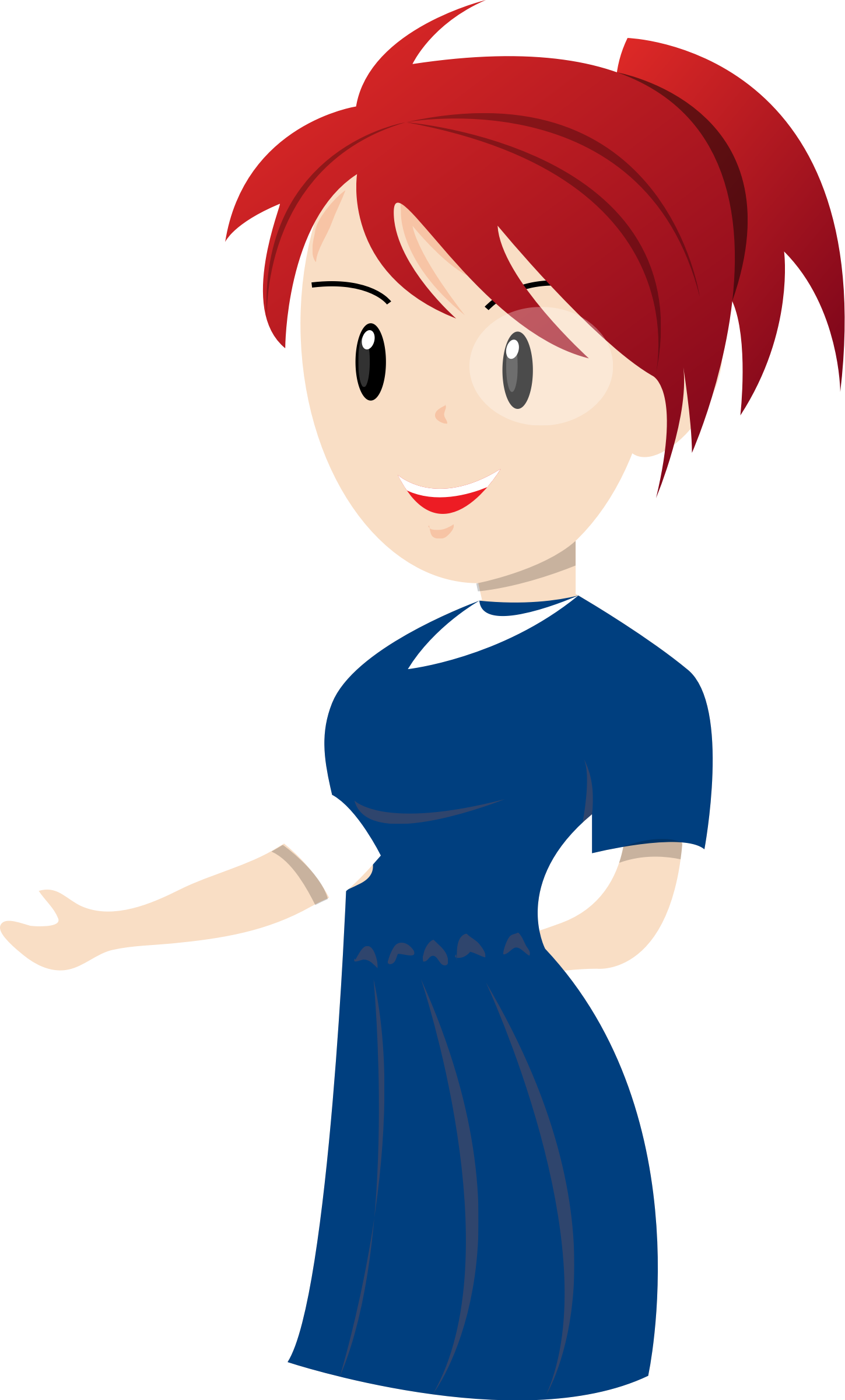 Teacher Blue Dress Icons Png - Teacher Clipart Transparent (1449x2400), Png Download