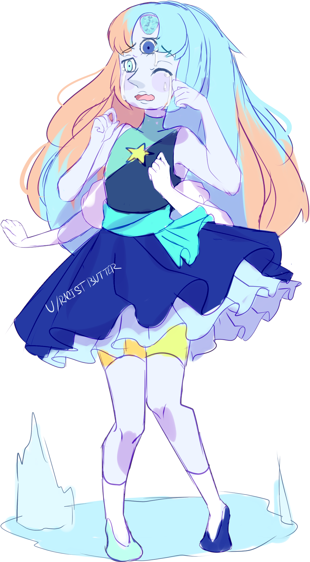 Saw Some People Talking About A Sapphire And Pearl - Sapphire And Pearl Fusion (1812x2384), Png Download