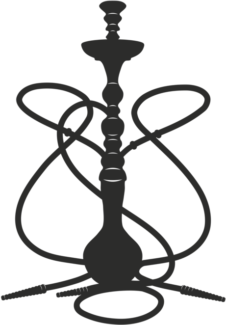 Tobacco Pipe Hookah Lounge Smoking - Shisha Png (530x750), Png Download