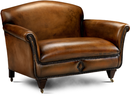 Brown Old Couch Png - Sofa Brown Png (450x460), Png Download