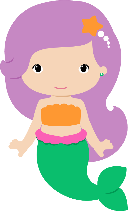 4shared - Mermaid Clip Art (528x870), Png Download