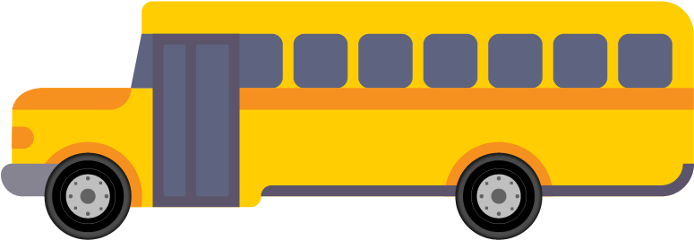 Intercity Bus Operations - School Bus (801x321), Png Download