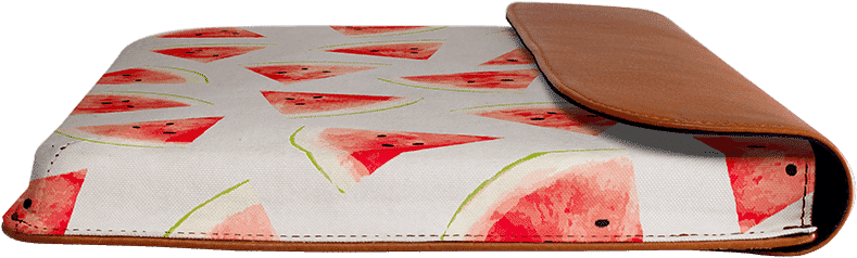 Dailyobjects Watercolor Watermelon Pattern Real Leather - Nap Mat (900x900), Png Download