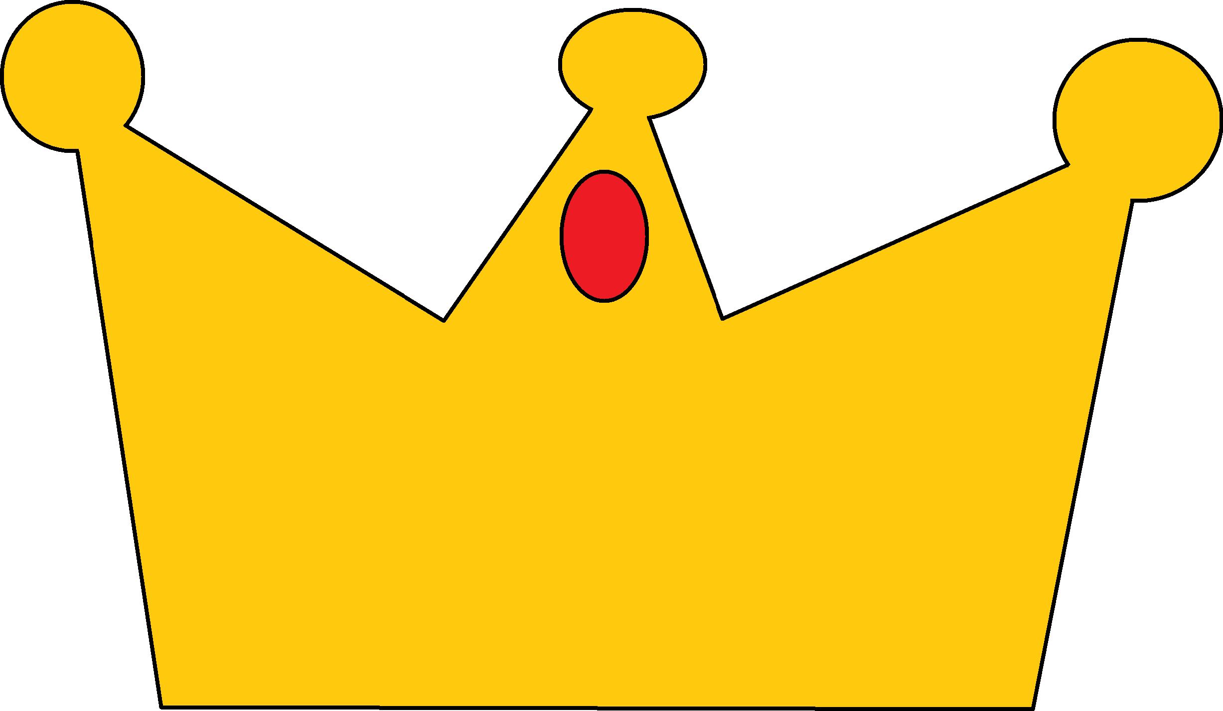 Crown Png File Download - Portable Network Graphics (2454x1428), Png Download