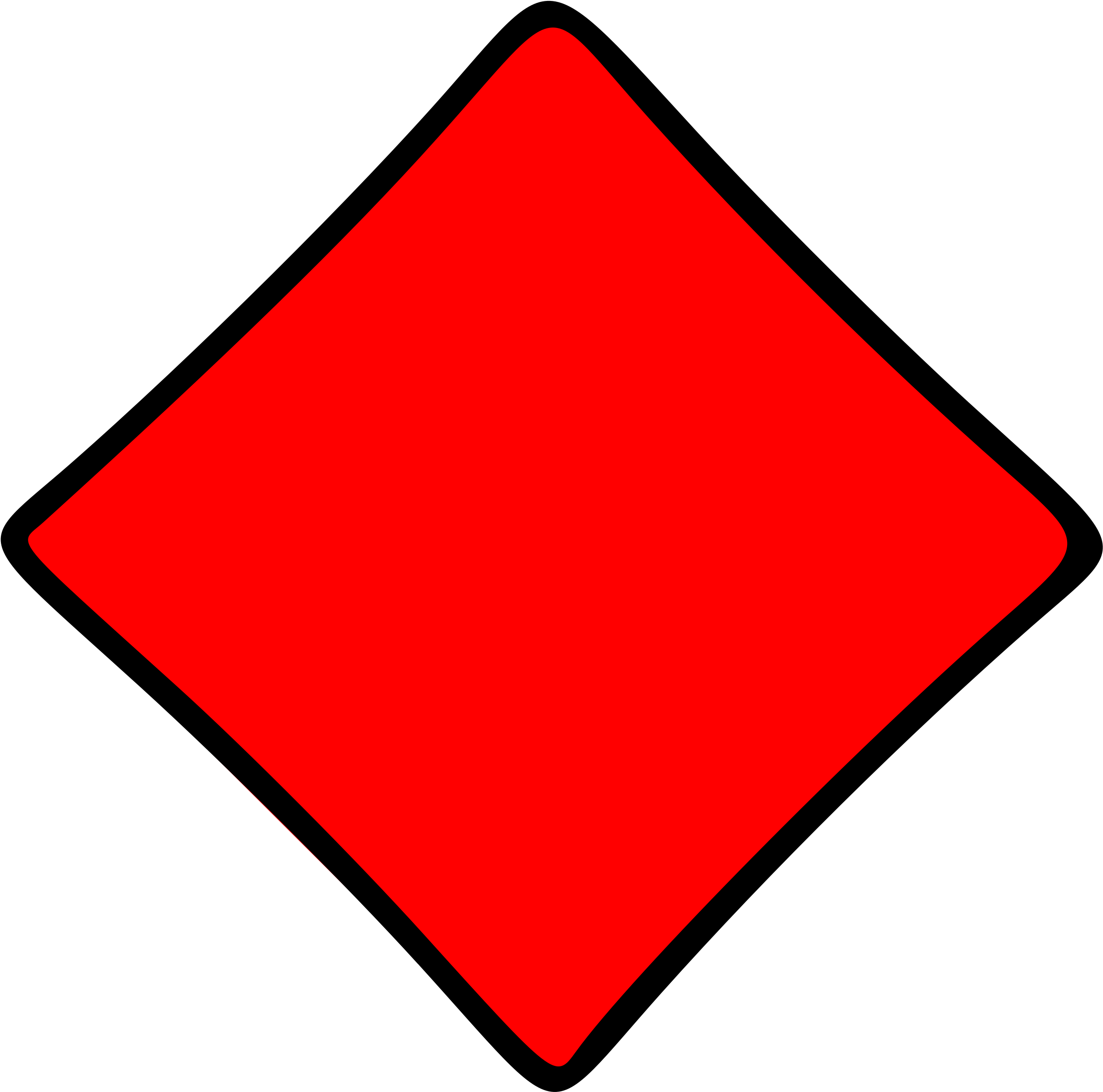 Playing Cards - Shapes Diamond Red (800x800), Png Download