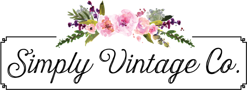 Simply Vintage Co - Logo Vintage Floral Png (884x332), Png Download