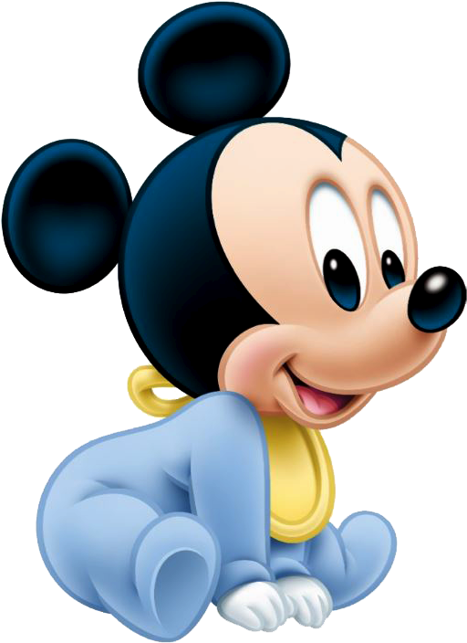 Picture Black And White Library Sit Birthday Ms - Baby Mickey Png (534x719), Png Download
