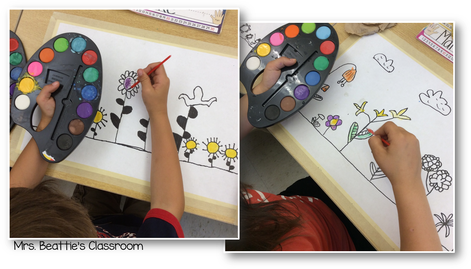 My Students Finished Up Some Fabulous Watercolor Paintings - Craft (1600x916), Png Download