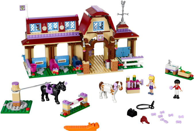 Lego 41126 Heartlakeridingclub - Lego 41126 Friends Heartlake Riding Club Construction (700x700), Png Download
