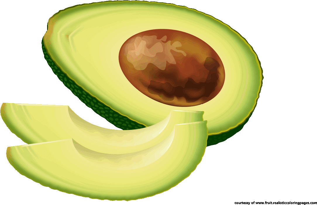 Fruits Clipart Avocado - Gambar Kartun Buah (1280x720), Png Download