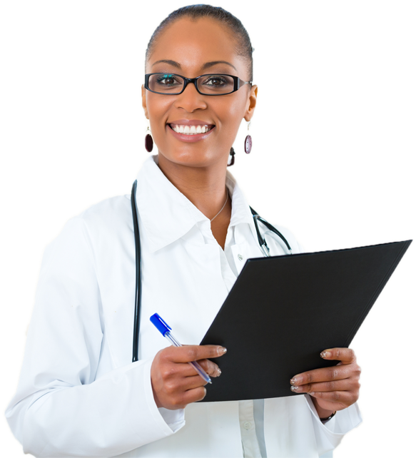 Black Doctor Png - Black Medical Doctor Png (600x669), Png Download