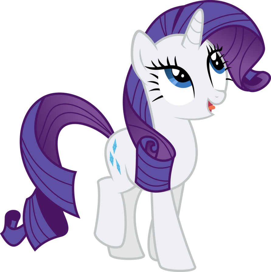 Cute Rainbow Pony Png Clip Art Imageu200b - Pony Friendship Is Magic Rarity (600x604), Png Download