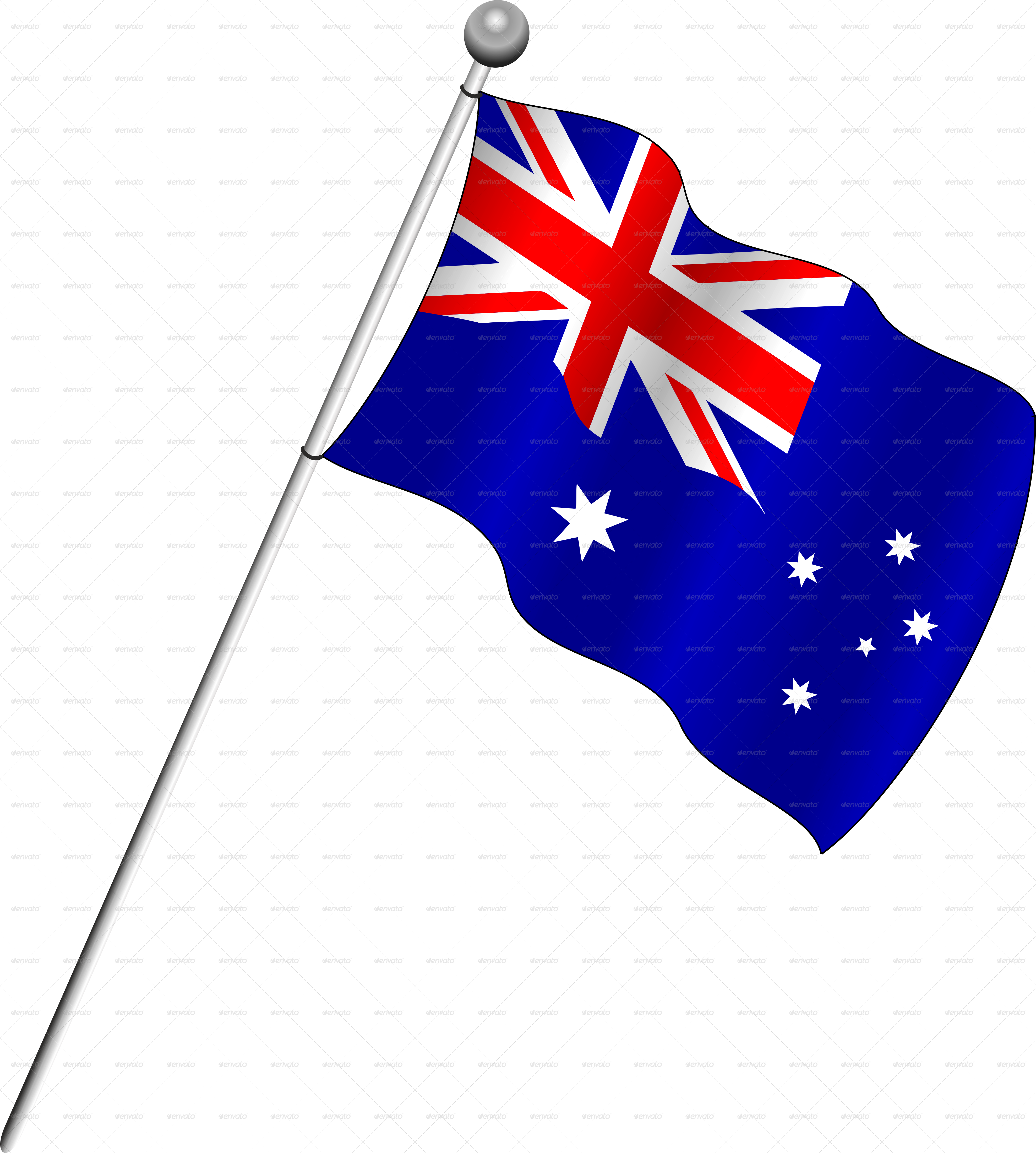 Philippines The In Paper Watercolor With Eyewear 17349 - Australian Flag Png (3954x4399), Png Download
