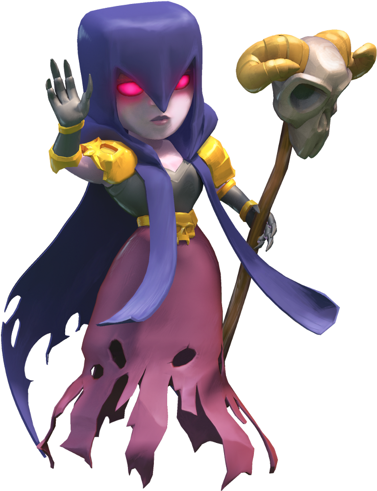 Witch - Clash Of Clan Troops Hd (1692x1454), Png Download
